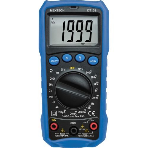Mextech DT 108 Digital True RMS Multimeter