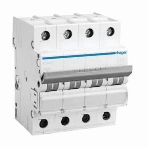 Hager NCN463N C63 Four Pole MCB
